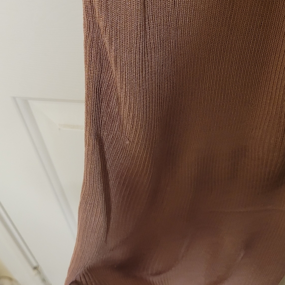 House of CB Ophir Mocha Rib Knit Vest Dress - Picture 10 of 11